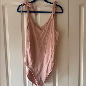 OLD NAVY Pink Body Suit with Shoulder bows
